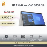 HP EliteBook x360 1030 G3 Core i7-8650U | 8Go RAM | 256Go SSD | Écran Tactile